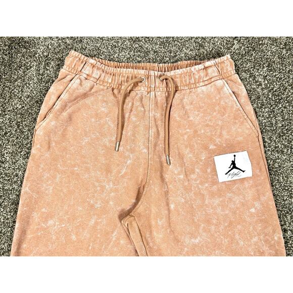 NIKE Air Jordan Men's M Jogger Pants Mineral Clay White Flight Script GUC - Picture 5 of 10